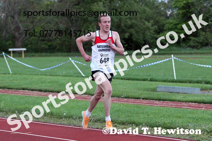 3000 metres, 2021 North East Grand Prix No. 2, Monkton, Wednesday, May 19th. Photo: David T. Hewitson/Sports for All Pics